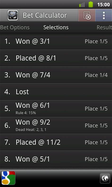 free bet calculator app.